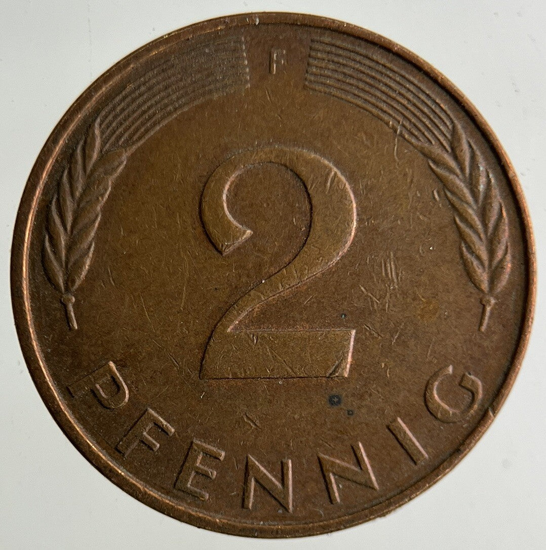 1985 Germany 2 Pfennig Coin | Fine Collectable Grade