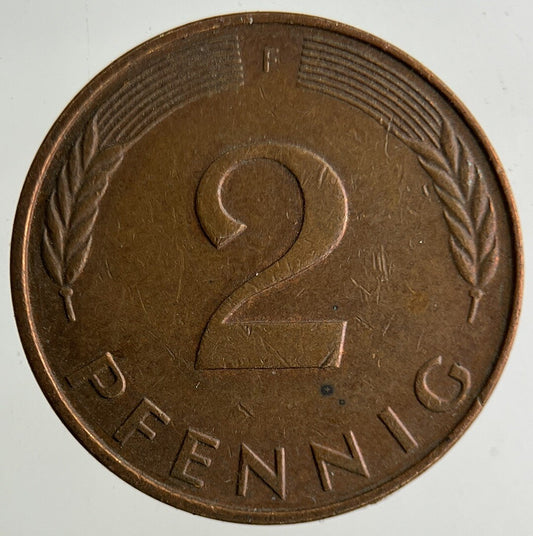 1985 Germany 2 Pfennig Coin | Fine Collectable Grade