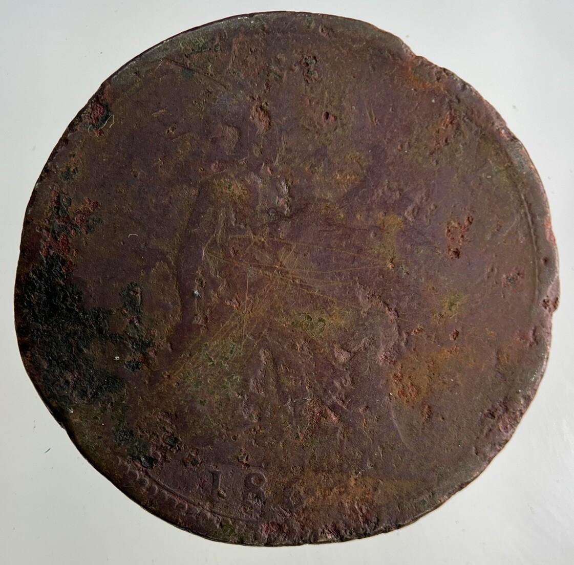 British Victoria One Penny Coin | Worn Grade