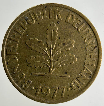 1977 Germany 10 Pfennig Coin | Fine Collectable Grade