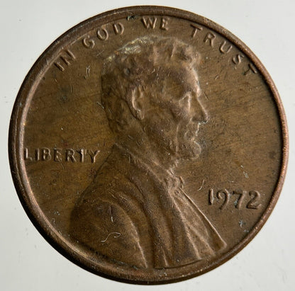 1972 US USA Lincoln One Cent Coin | Fine Collectable Grade