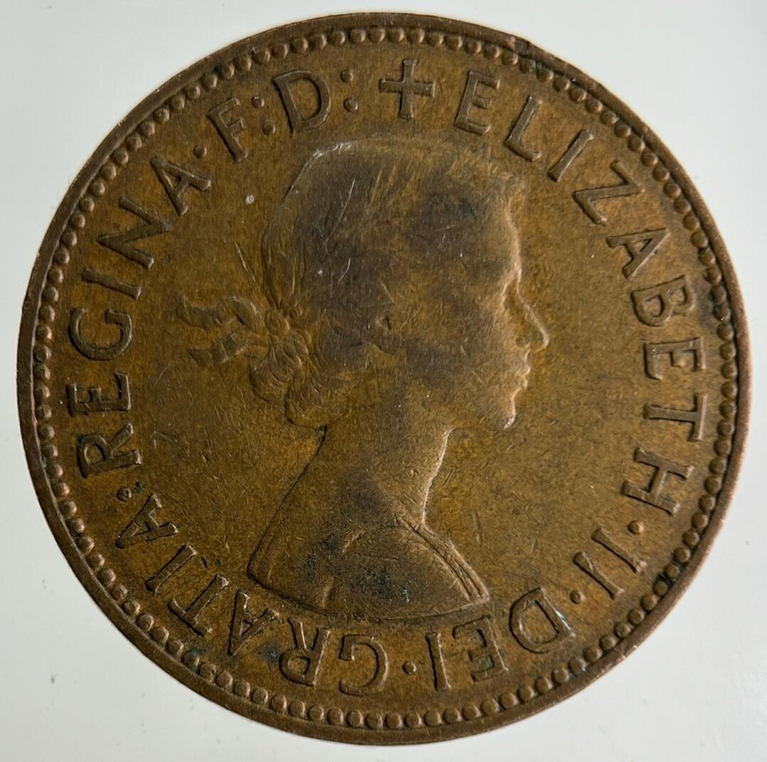 1962 Elizabeth II 2nd Half-Penny Coin | Fine Collectable Grade