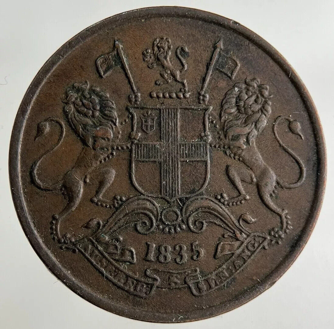 1835 East India Company 1/4 Quarter Anna Coin | Very High Grade