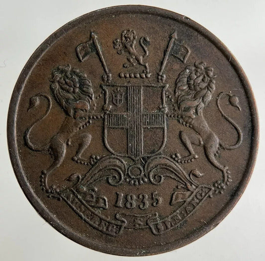 1835 East India Company 1/4 Quarter Anna Coin | Very High Grade