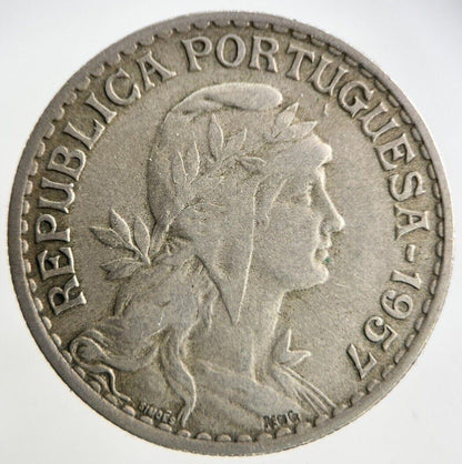 1957 Portugal 1 Escudo Coin | Fine Collectable Grade