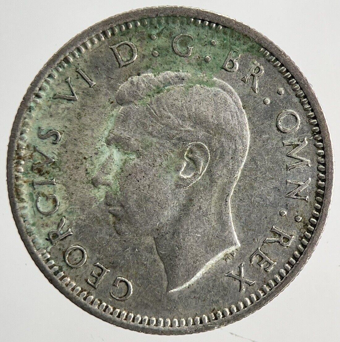 1944 George VI Sixpence Silver Coin | Fine Collectable Grade