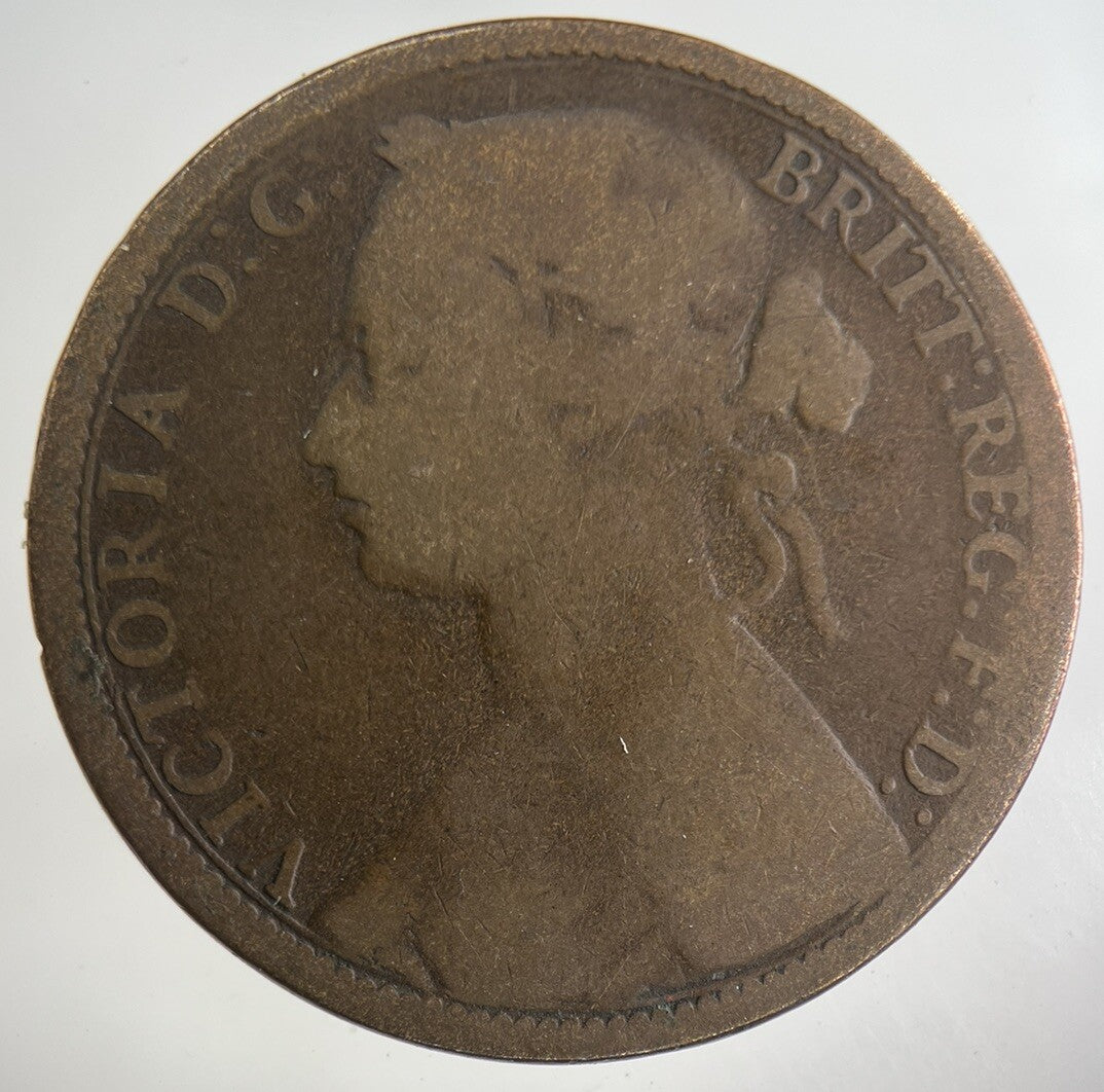 1874 Victoria One Penny Coin | Collectable Grade