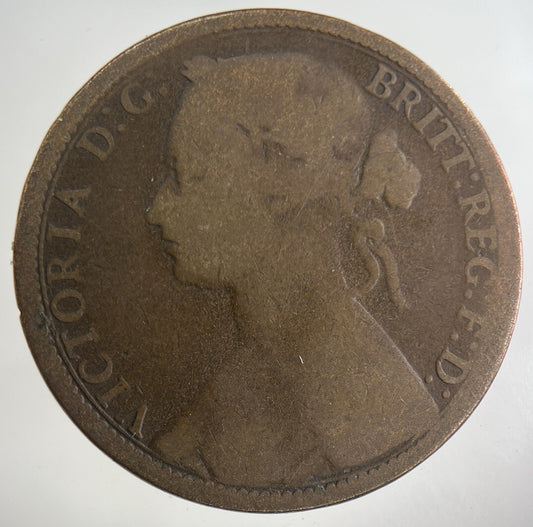 1874 Victoria One Penny Coin | Collectable Grade