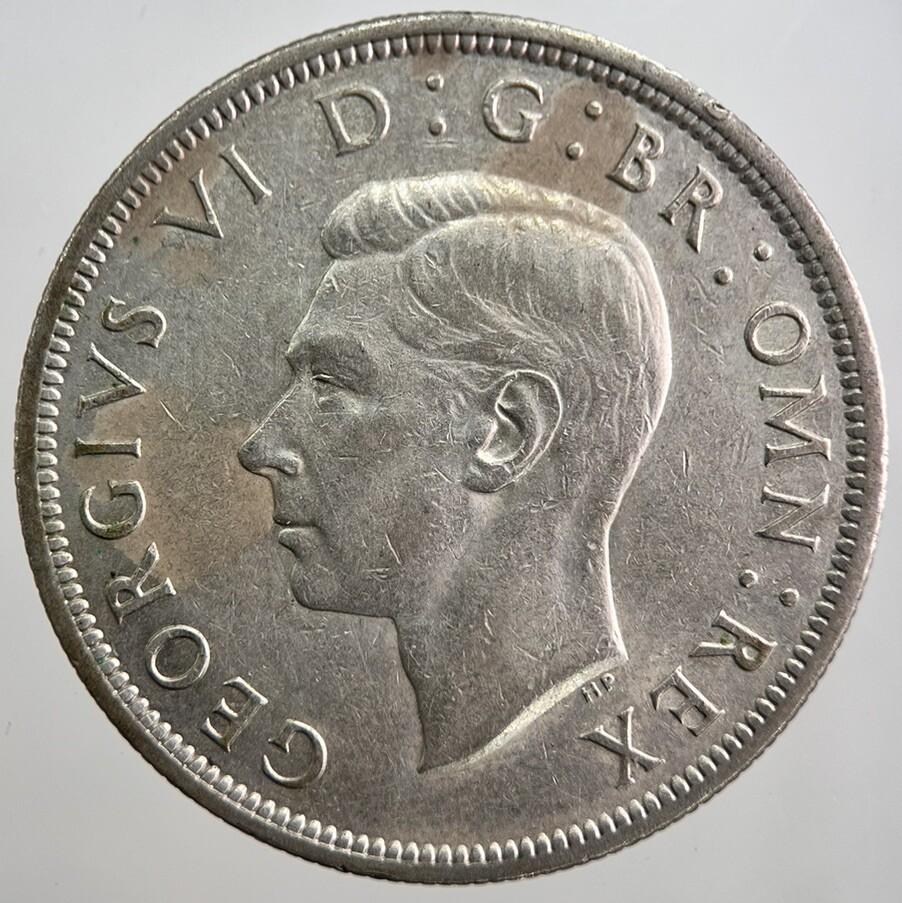 1943 George VI Half-Crown Silver Coin | Fine Collectable Grade | a8068