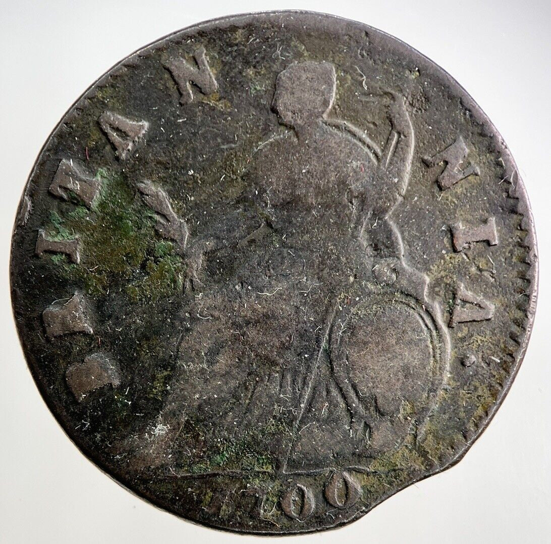 1700 William III 3rd Half-Penny Coin | Fine Collectable Grade