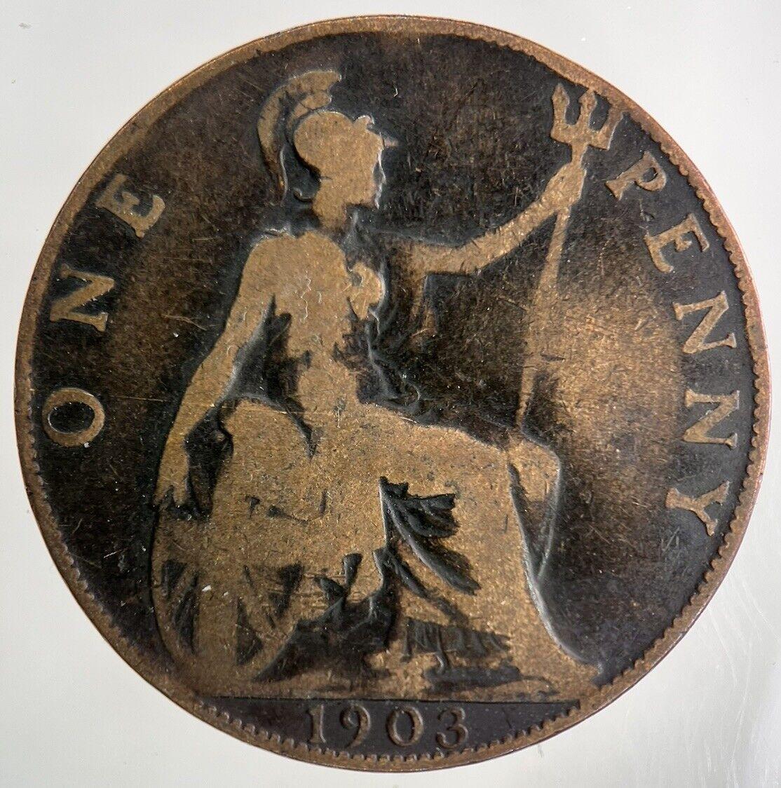 1903 Edward VII One Penny Coin | Collectable Grade