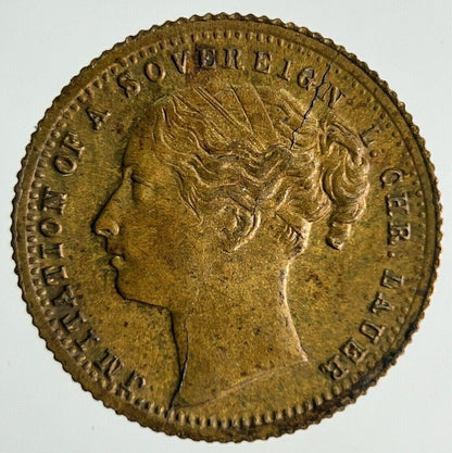 19th Century Queen Victoria Toy Money Token Coin | Fine Collectable Grade