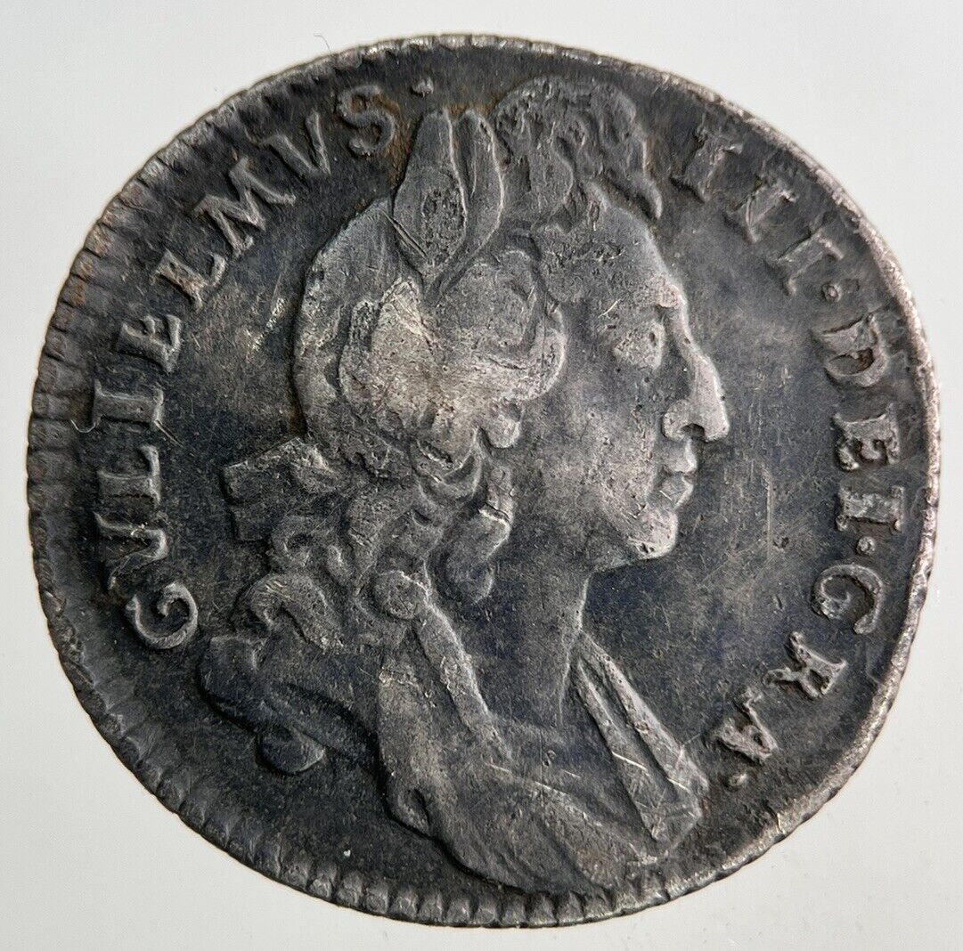 1696 William III 3rd Sixpence Silver Coin | Fine Collectable Grade