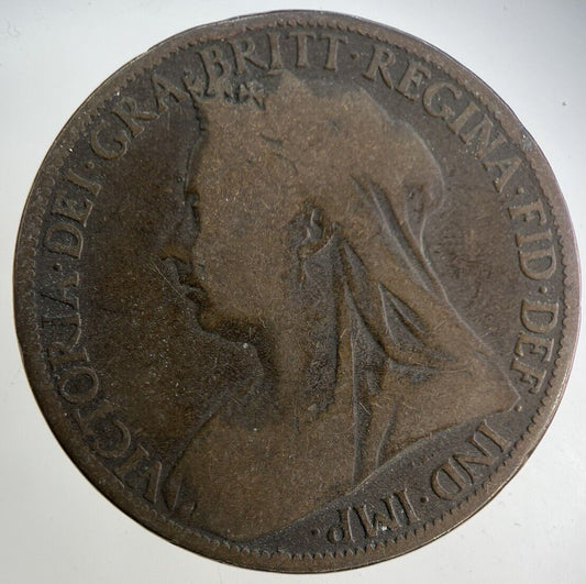 1897 Victoria One Penny Coin | Collectable Grade