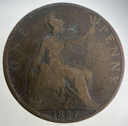 1897 Victoria One Penny Coin | Collectable Grade