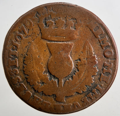 1679 Charles II 2nd Bawbee Scotland Coin | Collectable Grade | a5380