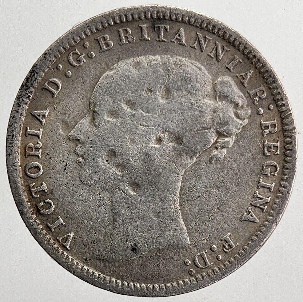 1873 Victoria Threepence Silver Coin | Fine Collectable Grade | a5890