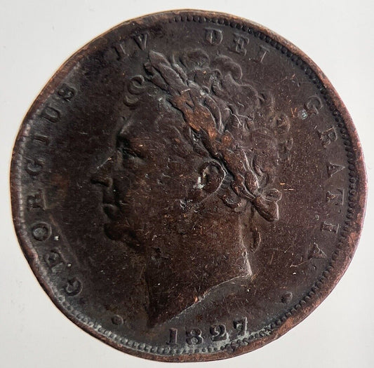 1827 George IV Farthing Coin | Fine Collectable Grade | a9886