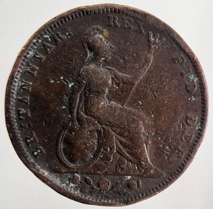 1827 George IV Farthing Coin | Fine Collectable Grade | a9886