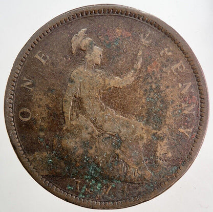 1874 Victoria Penny Coin | Collectable Grade | a5774