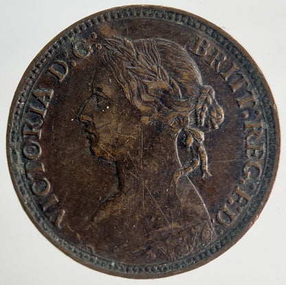 1874 Victoria Farthing Coin | Very High Grade | a1938