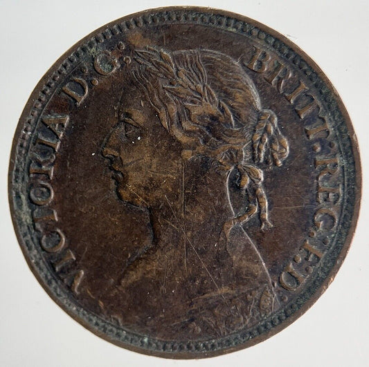 1874 Victoria Farthing Coin | Very High Grade | a1938