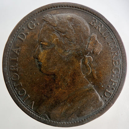 1877 Victoria One Penny Coin | Fine Collectable Grade