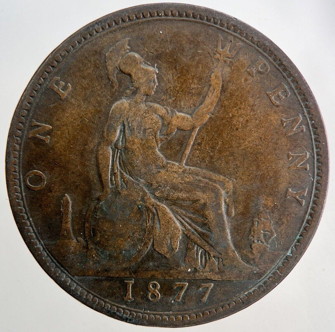 1877 Victoria One Penny Coin | Fine Collectable Grade