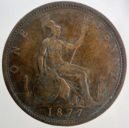 1877 Victoria One Penny Coin | Fine Collectable Grade