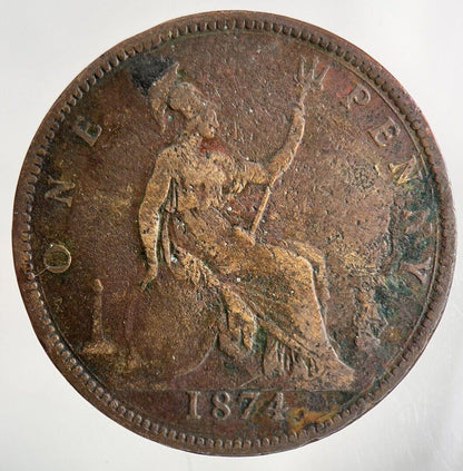 1874 Victoria One Penny Coin | Collectable Grade