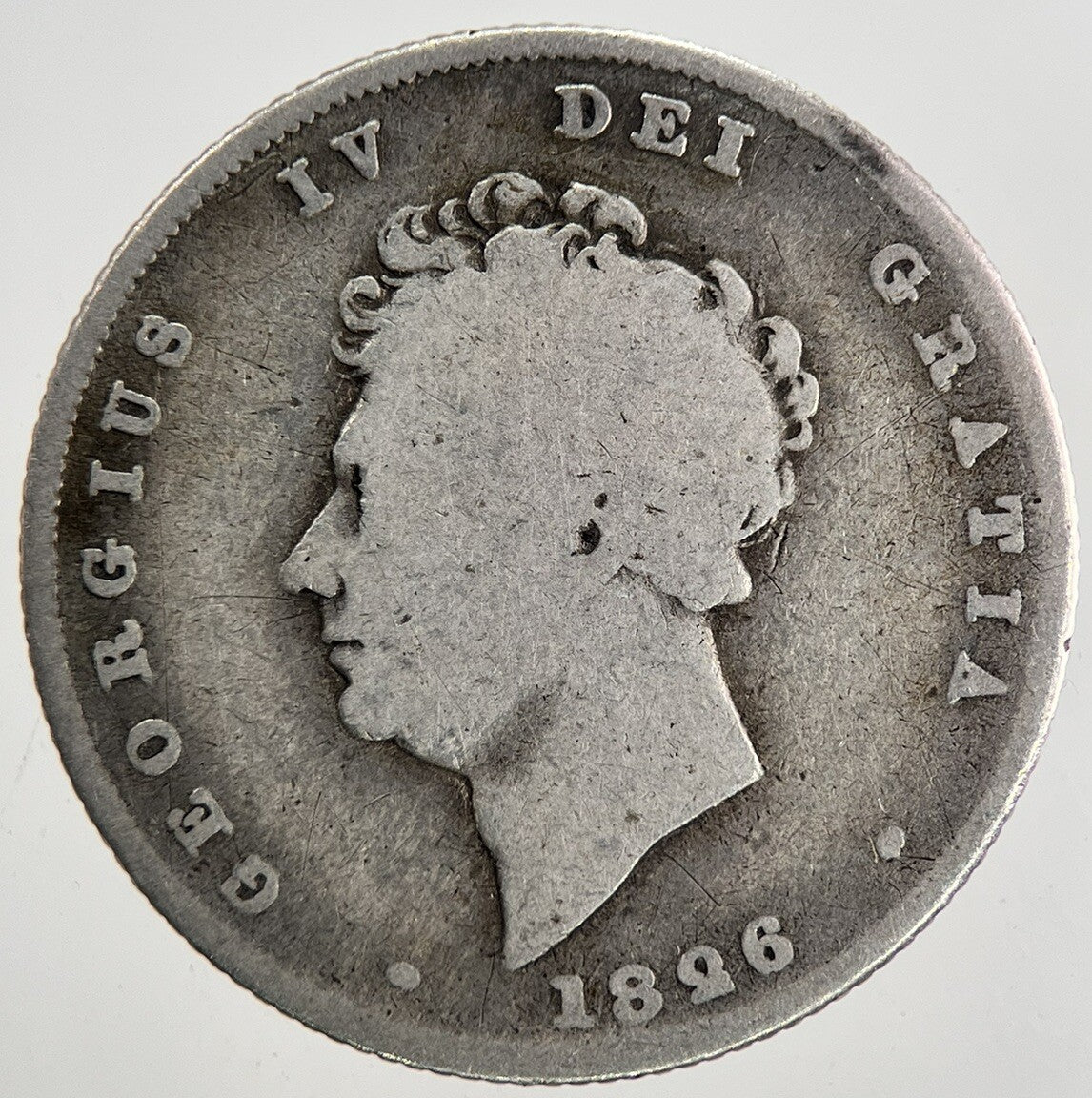 1826 George IV Shilling Silver Coin | Fair Grade | a9575