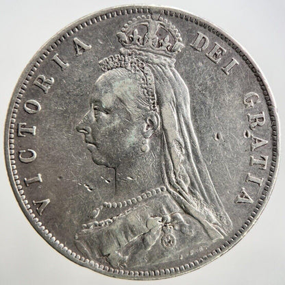 1889 Jubilee Head Victoria Half-Crown Silver Coin | Collectable Grade | a2688