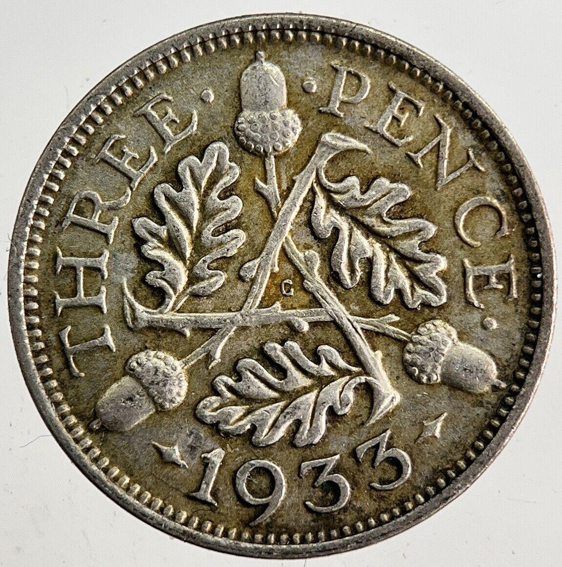 1933 George V Threepence Silver Coin | Very High Grade | a8751