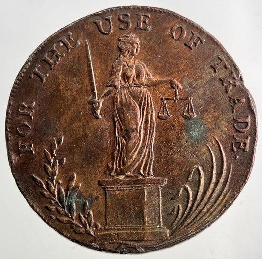 1795 Bungay Suffolk Half-Penny Coin | Very High Grade
