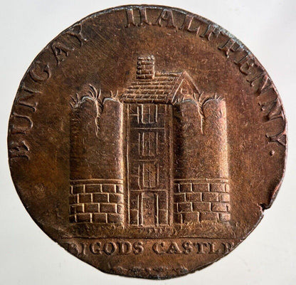 1795 Bungay Suffolk Half-Penny Coin | Very High Grade