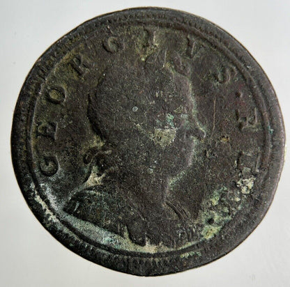 1719 George I 1st Half-Penny Coin | Fine Collectable Grade