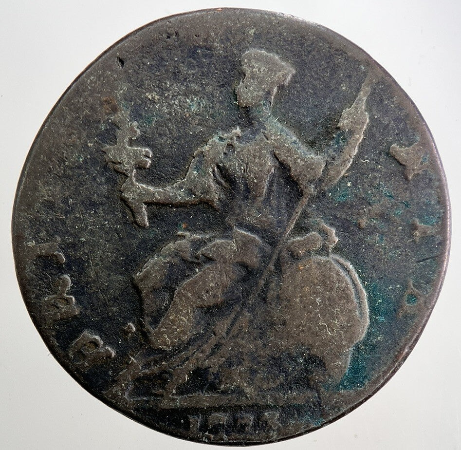 1773 George 3rd III Half-Penny British Coin | Collectable Grade | a5042