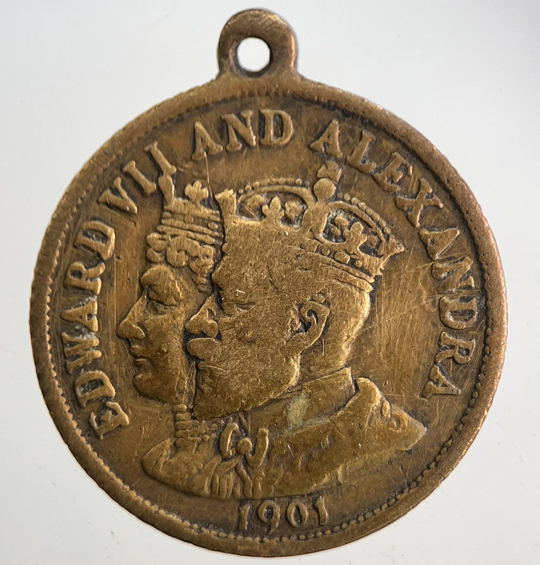 1901 Edward VII Queen Victoria British Medal | Collectable Grade | a5736