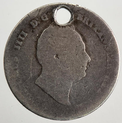 1836 William IV Four-Pence Groat Silver Coin | Fair Grade | a9853