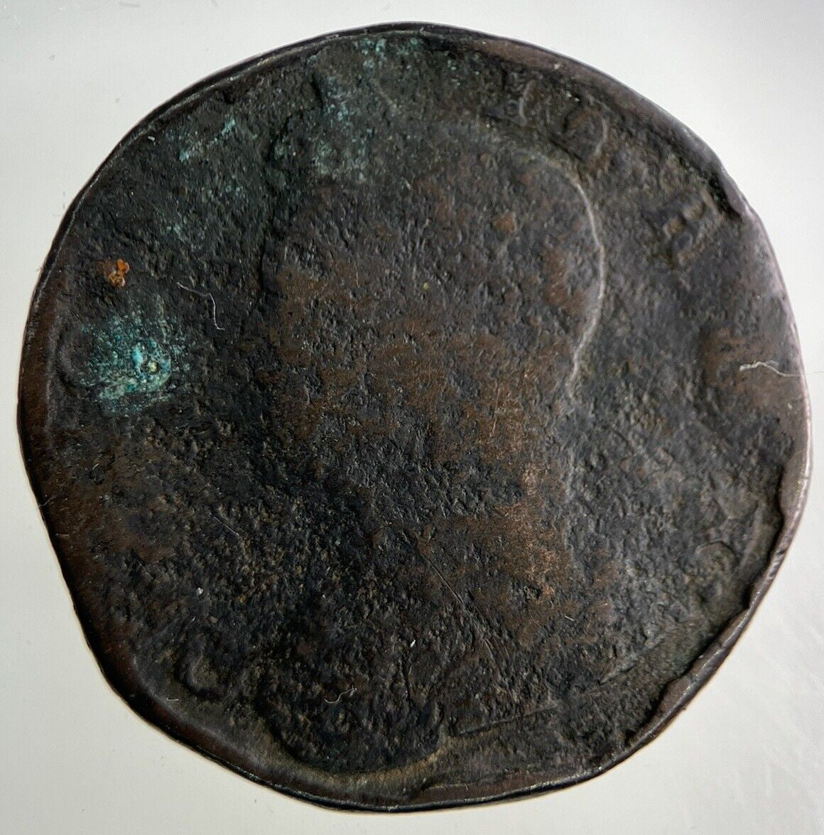 British George II 2nd Half-Penny Coin | Fair Grade