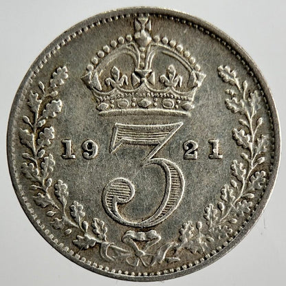 1921 George V Threepence Silver Coin | Fine Collectable Grade | a2540