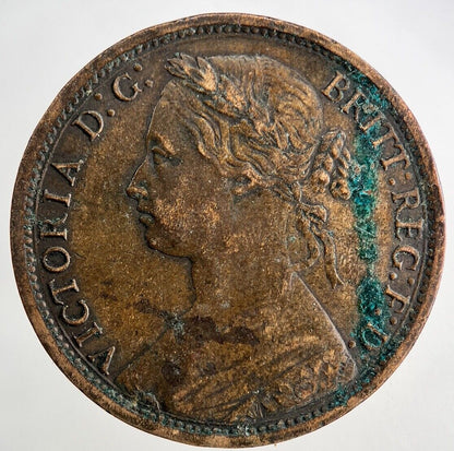 1874-H Victoria One Penny Coin | Very High Grade
