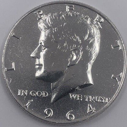 1964 US USA Kennedy Half Dollar | American Silver Coin | Very High Grade | a246