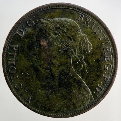 1862 Victoria Half-Penny Coin | Very High Grade