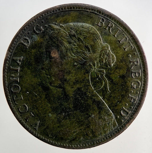 1862 Victoria Half-Penny Coin | Very High Grade