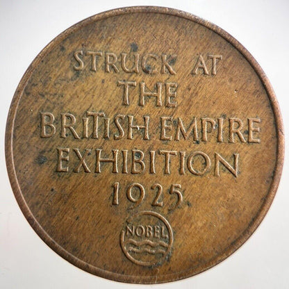 1925 British Empire Exhibition Nobel Penny Token Coin | Very High Grade | a7245
