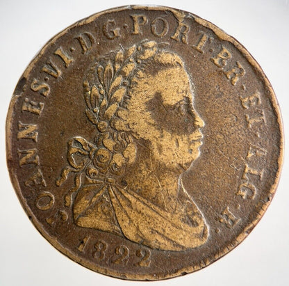 1822 Portugal 40 Reis Coin | Collectable Grade | a1844