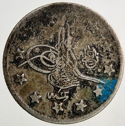 Islamic Turkey Ottoman Empire 2 Kurus Silver Coin | Fine Collectable Grade