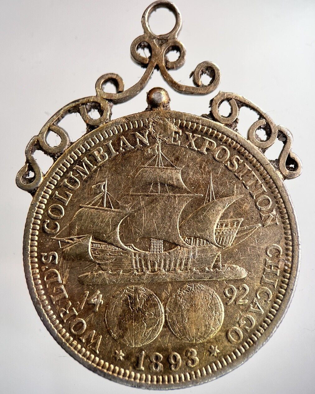 1893 US Columbian Expodition Half Dollar Silver Coin | Collectable Grade | a8944