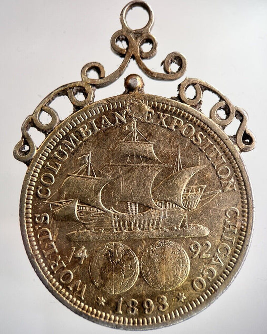 1893 US Columbian Expodition Half Dollar Silver Coin | Collectable Grade | a8944